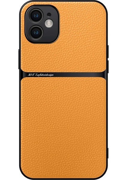 iPhone 11 Lychee Desenli Manyetik Çekim Cep Telefonu Kılıfı (Yurt Dışından)
