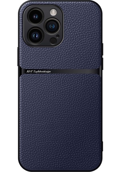 iPhone 13 Pro Max Lychee Desenli Manyetik Çekim Cep Telefonu Kılıfı (Yurt Dışından)