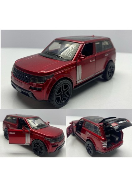 Diecast, Metal Oyuncak Araba Range Rover Jip 12 cm Çek Bırak Model Araç