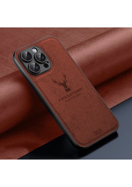 iPhone 12 Kumaş Geyik Deseni Cep Telefonu Kılıfı (Yurt Dışından) fiyatları