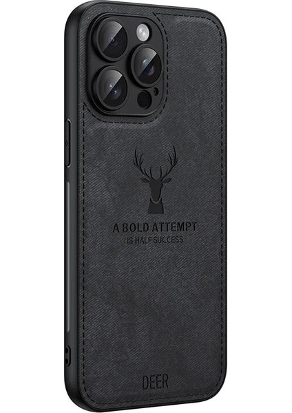 iPhone 14 Pro Kumaş Geyik Deseni Cep Telefonu Kılıfı (Yurt Dışından)