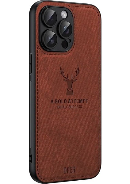 iPhone 7 Kumaş Geyik Deseni Cep Telefonu Kılıfı (Yurt Dışından)