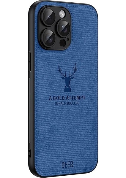 iPhone 12 Kumaş Geyik Deseni Cep Telefonu Kılıfı (Yurt Dışından)