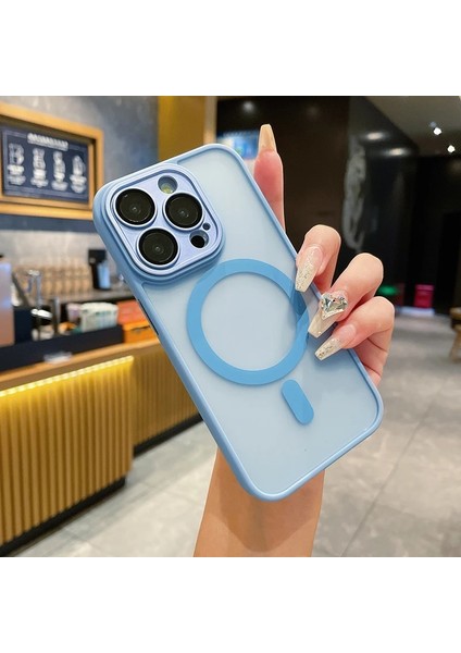 iPhone 13 Pro Max Cilt Hissi Manyetik Çekim Cep Telefonu Kılıfı (Yurt Dışından)