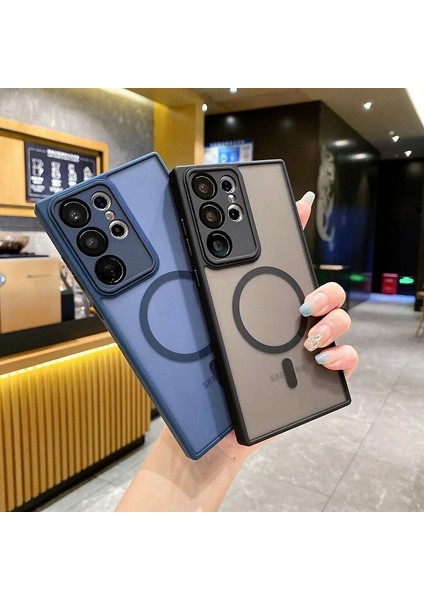 Samsung Galaxy S22 Ultra Cilt Hissi Manyetik Çekim Cep Telefonu Kılıfı (Yurt Dışından) fiyatları