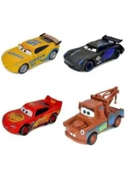 Cars Şimşek Mcqueen 4'lü Set Mater Oyuncak Arabalar modelleri