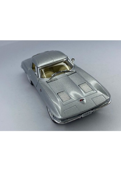 Oyuncak Metal Corvette 1963 Sting Ray Çek Bırak Araba