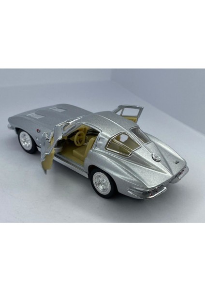 Oyuncak Metal Corvette 1963 Sting Ray Çek Bırak Araba