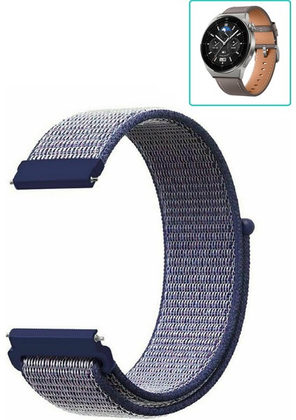 Huawei Watch Gt3 Pro 46MM Uyumlu Kordon Kumaş Desenli Cırt Cırtlı Spor Kayış fiyatları