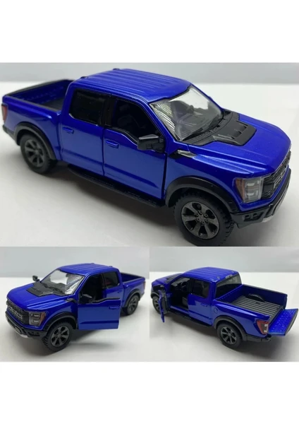 Diecast Ford F-150 Raptor Çek Bırak 12 cm Metal Model Oyuncak Lisanslı Araba