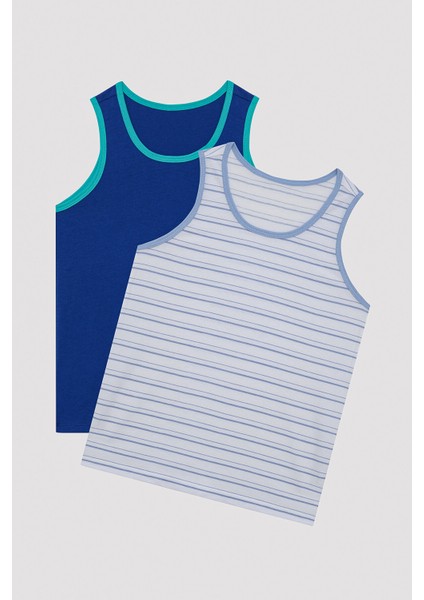 Erkek Çocuk Stripe Çok Renkli 2li Atlet