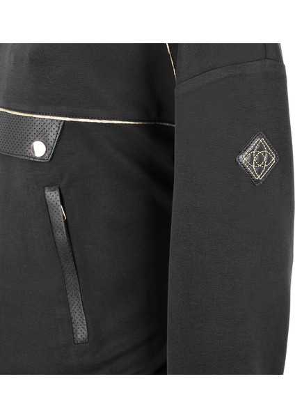 Altessa Siyah Kadın Deri Detaylı Sweatshirt fırsatları