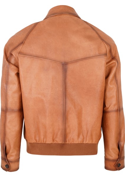 Bidziil Taba Erkek Vintage Bomber Deri Mont fiyatları