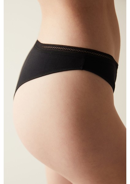 Easy Cotton Trim Siyah Brazilian Külot fiyatları
