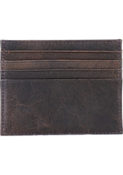 Vidal Kahve Kadın Eskitme Deri Kartlık fırsatları