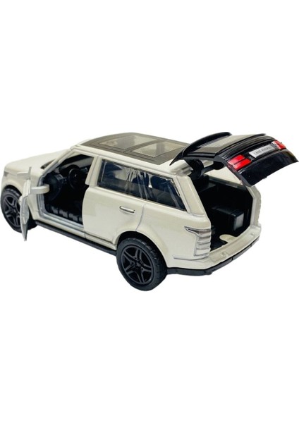 Metal Çek Bırak Model Araba Land Rover Kapılar ve Bagaj Açılır Suv 12 cm