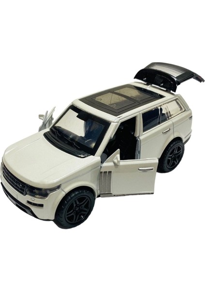 Metal Çek Bırak Model Araba Land Rover Kapılar ve Bagaj Açılır Suv 12 cm
