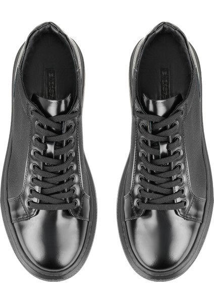 Richard Siyah Erkek Günlük Deri Ayakkabı fırsatları