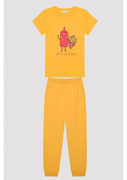 Çocuk Ketcup&fries Çok Renkli 2li Pijama Takımı