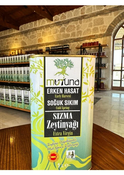 Erken Hasat Soğuk Sıkım Natürel Sızma Mut Zeytinyağı 1l