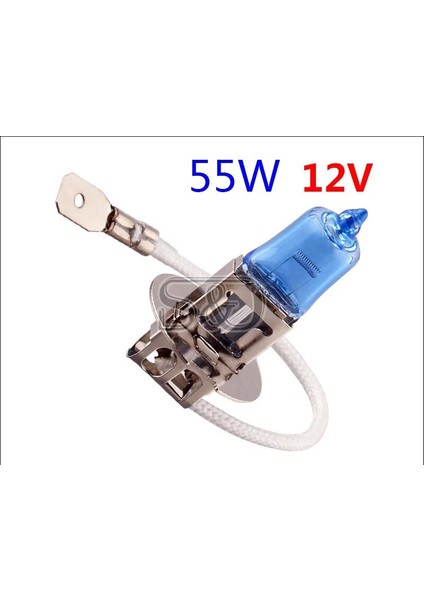 H3 2 Adet H3 Süper Parlak Beyaz Sis Oto Halojen Ampul 55W Araba Kafa Lambası Işık 12V Araba Styling Araba Işık Kaynağı Park (Yurt Dışından)