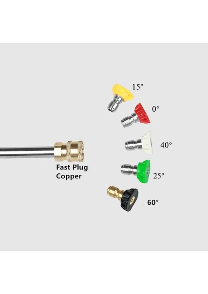 Sarı Stil Açı Ayarlanabilir Araba Yıkama Tabancası Jet Lance, Yüksek Basınçlı Yıkama Makinesi Çamaşır Makinesi Için Farklı Erkek Dişli Adaptörlü (Yurt Dışından)