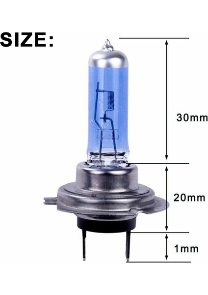 Xiyu Shop H7 100W 2 Adet H4 H7 12V 100W Araba Far Halojen Işıkları Süper Yüksek Parlaklık Lambaları Oto Xenon Lightk Araba Aksesuarları (Yurt Dışından)