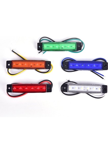 Yl Stili Kamyon Yan Işaret Gösterge Işığı Dönüş Sinyali Lambası 12V 24V LED Oto Araba Otobüs Kamyon Ute Römork Kuyruk Uyarı Lambası Fren Lambaları (Yurt Dışından)