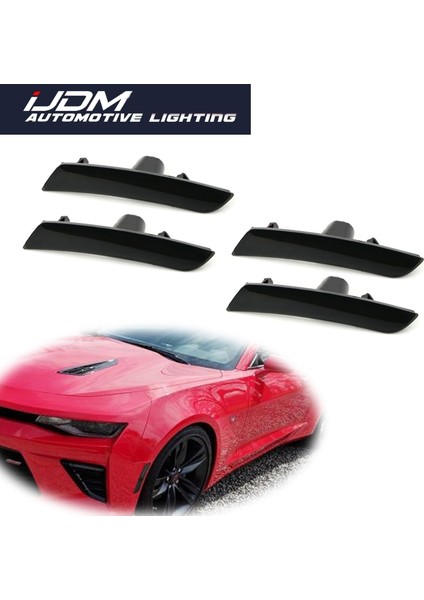 4 Adet Tarzı Chevrolet Camaro Cadillac Için Ijdm Cts Ats Füme Lens Ön Arka Tampon Yan Işaretleyici Işık Muhafaza Kabukları, Ampul Yok Soket Yok (Yurt Dışından) fiyatları