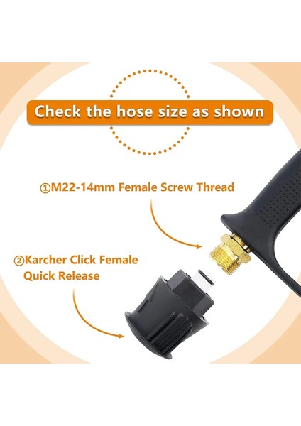 Parksıde Stili Için Hortum Konektörü Dönüştürücü Yıkayıcı Çıkış Adaptörü M22 Parkside Nilfisk Için Karcher Hızlı Bağlantı Adaptörü Yüksek Basınçlı Yıkama Hortumu (Yurt Dışından)