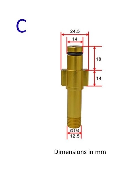 Altın Tarzı Metal Adaptör Köpük Memesi Köpük Jeneratörü Köpük Tabancası Yüksek Basınçlı Yıkama Sabunu Nilfisk Karcher Huter Elitech Lavor Için Köpürtücü (Yurt Dışından)
