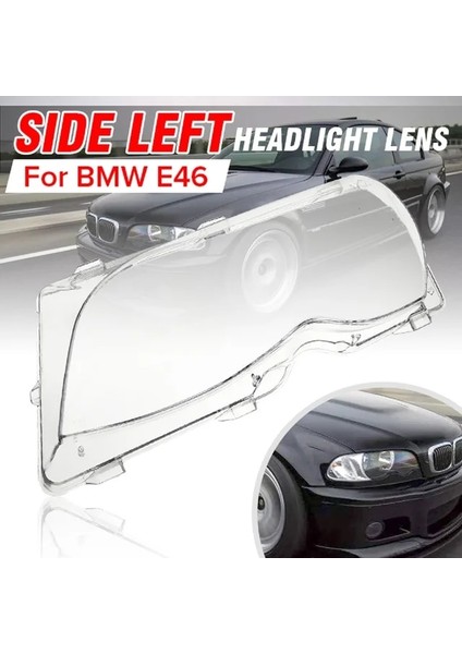 L E46 4d 01-06 Stili Lear Araba Konut Far Lens Far Lens Kabuk Kapak Lambası Meclisi Bmw E46 2dr M3 (Yurt Dışından)