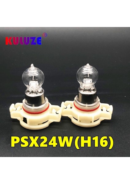 Xiyu Shop PSX24W Stili Beyaz Işık Gh H16QUARTZ Halojen Ampul Lear PSX24W 12V 24W Otomobil Lambası Sis Lambası Sürüş Işığı Süper Beyaz Ampul Amber (Yurt Dışından)