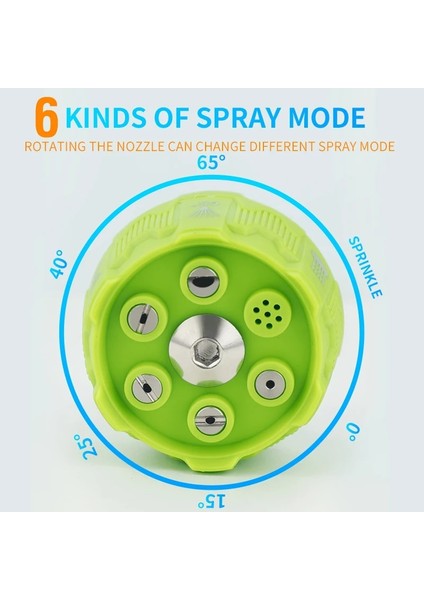Sarı Stil Yüksek Basınçlı Yıkayıcı 6-In-1 Spary Nozul Çoklu Püskürtme Açıları Wit Wit Yüksek Basınçlı Temizleyici Araba Aksesuarı Için Hızlı Bağlantı (Yurt Dışından)