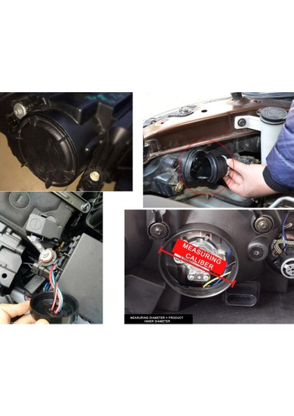 F02A Stili 2 Adet Sıcak Satış LED Far Ampul Su Geçirmez Toz Kapağı Far Lambası Kauçuk Toz Kapağı Araba Motosiklet Ayarlanabilir Boyut (Yurt Dışından) modelleri