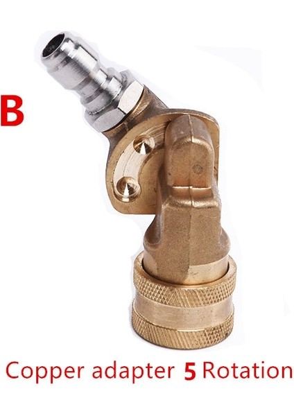 B Tarzı Hnyrı Ayarlanabilir Hızlı Bağlantı Döner Bağlayıcı Adaptörü Için Yüksek Basınçlı Araba Yıkama Lance Pirinç Tabancası Seramik Nozullar (Yurt Dışından)