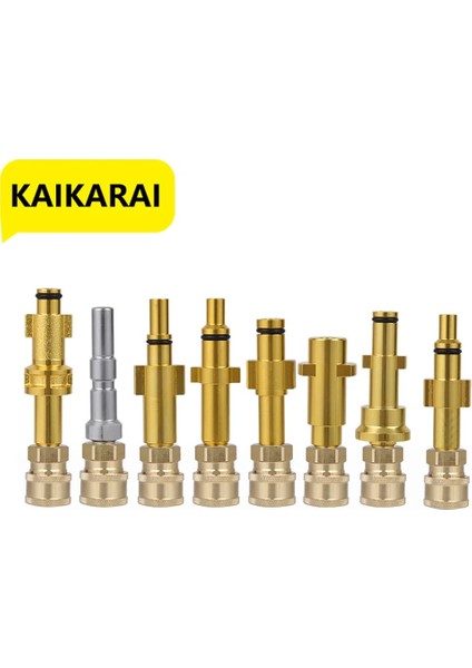 Xiyu Shop Beyaz Stil Hızlı Bağlantı "püskürtme Tabancası Değnek Lance Bayonet Adaptörü Araba Temizliği Için, Nilfisk Karcher Parkside Michelin Basınçlı Yıkama Makinesi Için (Yurt Dışından)