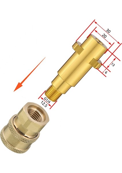 Xiyu Shop Beyaz Stil Hızlı Bağlantı "püskürtme Tabancası Değnek Lance Bayonet Adaptörü Araba Temizliği Için, Nilfisk Karcher Parkside Michelin Basınçlı Yıkama Makinesi Için (Yurt Dışından)