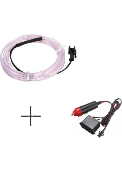 1 Milyon Stili Sürücülü Beyaz DC12V LED Dekoratif Şeritler Tüp Kablo Esnek Neon Işık Kızdırma Dize Işık Araba Dekorasyon Için Iç Atmosfer Lambası (Yurt Dışından)