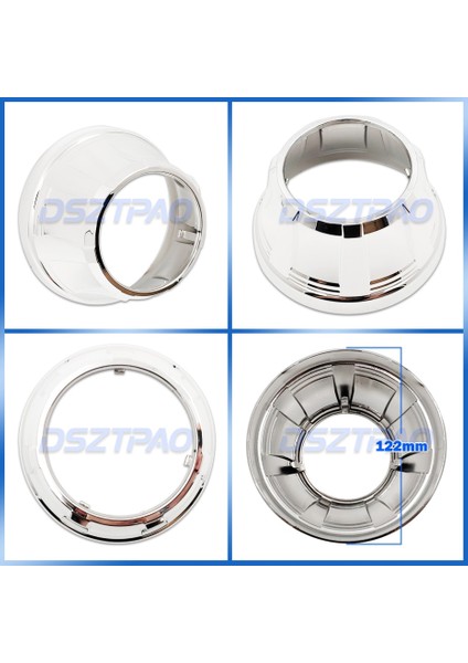 E Örtüler Stili Far Lensleri Için Projektör Örtüleri Bi-Xenon 3.0 Maskeleri Çerçeveler Merkezli Halka Adaptörü Hella 3r G5KOITO Q5WST Lens Güçlendirme (Yurt Dışından)