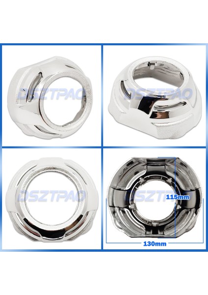 E Örtüler Stili Far Lensleri Için Projektör Örtüleri Bi-Xenon 3.0 Maskeleri Çerçeveler Merkezli Halka Adaptörü Hella 3r G5KOITO Q5WST Lens Güçlendirme (Yurt Dışından)