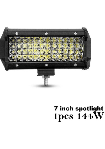1 Adet 144W Sis Lambası Stili Nlpearl W 144W LED Sis Lambası Araba Suv Kamyon Için 4x4 Atv Spot Işığı Sel Işın LED Çalışma Işık Çubuğu Off Road Sürüş Sis Lambası (Yurt Dışından)