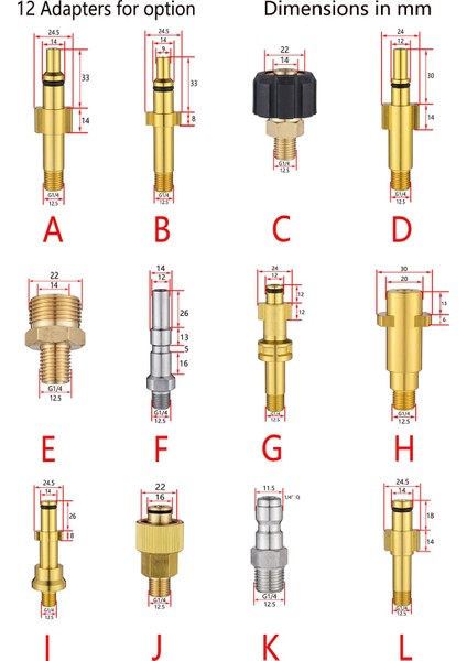 Gümüş Tarzı Metal Adaptör Köpük Memesi Köpük Tabancası Nilfisk Stihl Karcher Bosche Zanaatkar Kew Gerni Parkside Için Yüksek Basınçlı Sabun Köpürtücü (Yurt Dışından)