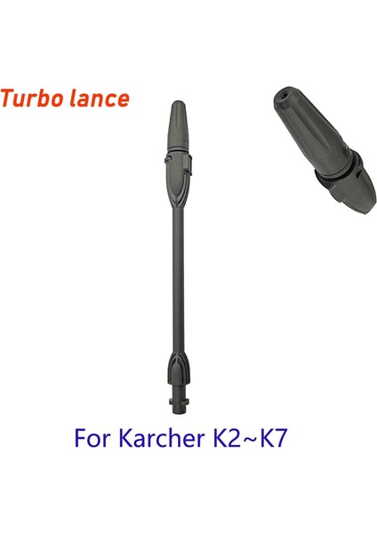 Renksiz Stil Yüksek Basınçlı Güç Yıkayıcı Püskürtme Memesi Ayarlanabilir Kar Köpük Lance Jet Hortumu, 47CM Karcher K2 K3 K4 K5 K6 K7 Için Dönen Türb (Yurt Dışından)