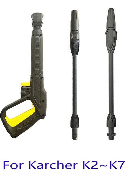 Renksiz Stil Yüksek Basınçlı Güç Yıkayıcı Püskürtme Memesi Ayarlanabilir Kar Köpük Lance Jet Hortumu, 47CM Karcher K2 K3 K4 K5 K6 K7 Için Dönen Türb (Yurt Dışından) modelleri