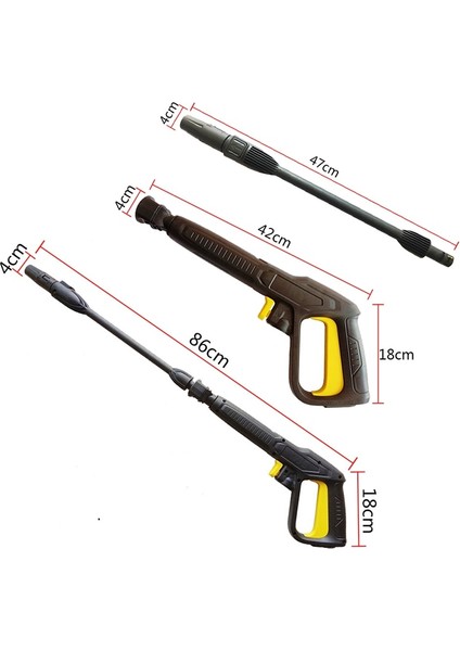 Renksiz Stil Yüksek Basınçlı Güç Yıkayıcı Püskürtme Memesi Ayarlanabilir Kar Köpük Lance Jet Hortumu, 47CM Karcher K2 K3 K4 K5 K6 K7 Için Dönen Türb (Yurt Dışından) fırsatları