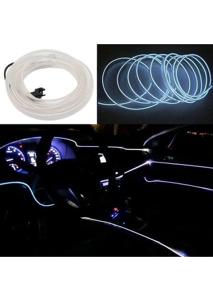 1 Adet Sürücü 1m Araba LED Iç LED Şerit Esnek LED Neon Işık Dekorasyon Garland Lisans Plakası USB Sürücüsü Dıy ile Tel Halat Tüp Hattı (Yurt Dışından)