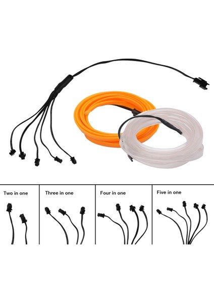 1 Adet Sürücü 1m Araba LED Iç LED Şerit Esnek LED Neon Işık Dekorasyon Garland Lisans Plakası USB Sürücüsü Dıy ile Tel Halat Tüp Hattı (Yurt Dışından)