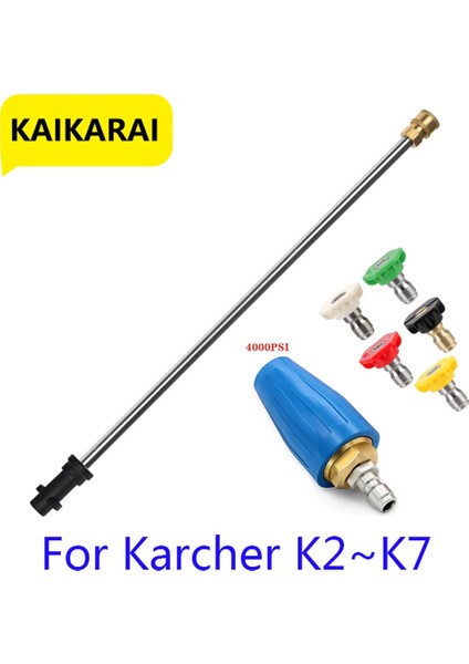 Altın Tarzı Karcher Basınçlı Yıkama Makinesi Için "hızlı Bağlantı Fişi, 4.0 Gpm I Turbo Döner Püskürtme Memesi 360 Derece Dönen Turbo (Yurt Dışından)