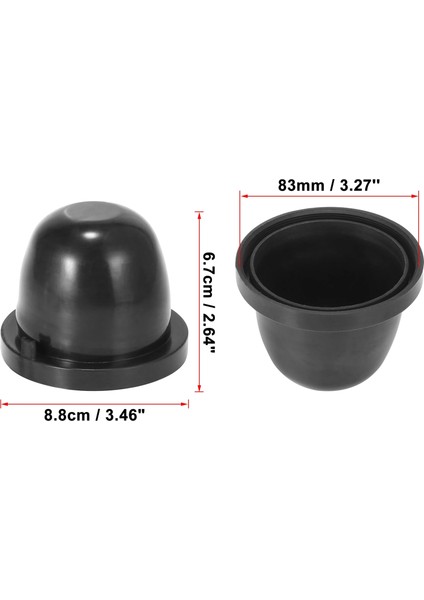 Mavi Stil Uxcell mm Dia Rubber Housing Seal Cap Dust Cover For Car LED Hıd Headlight Lamp (Yurt Dışından)